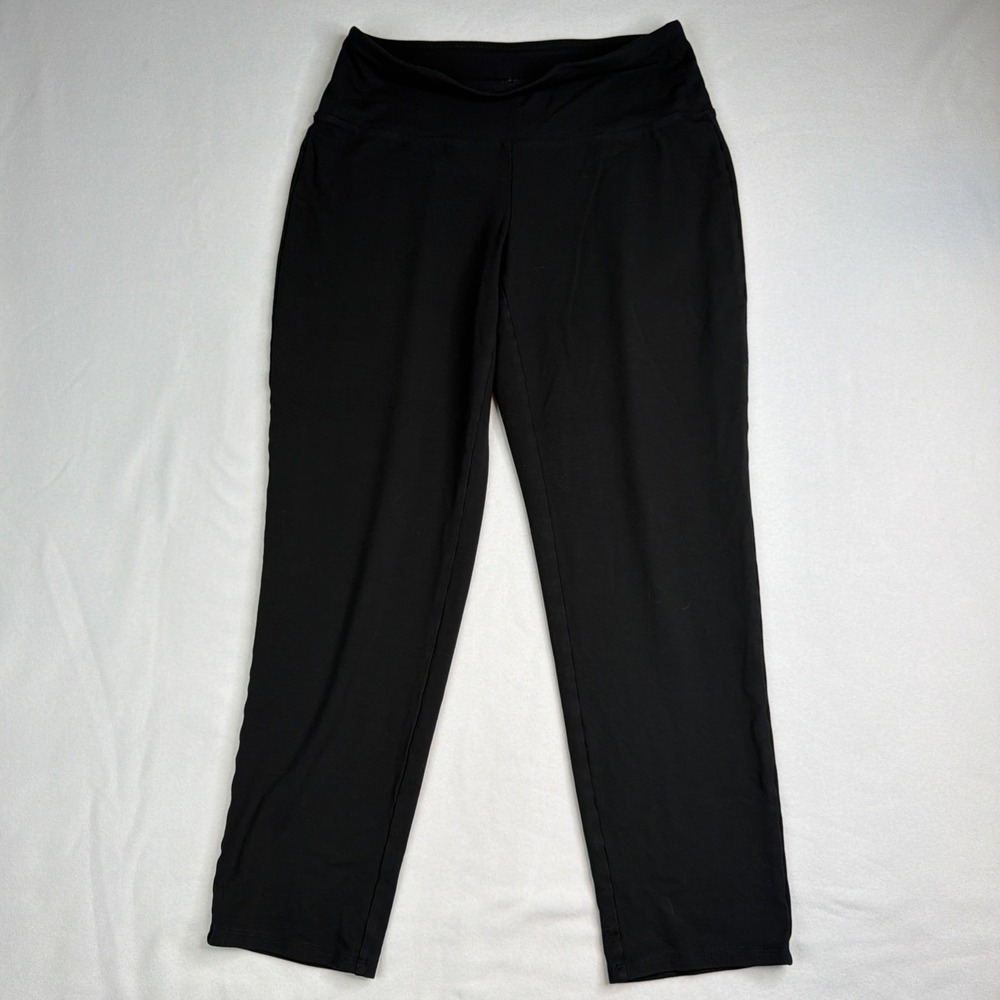 J Jill Wearever Collection Pants Womens S Petite Black Slim Leg Pull On